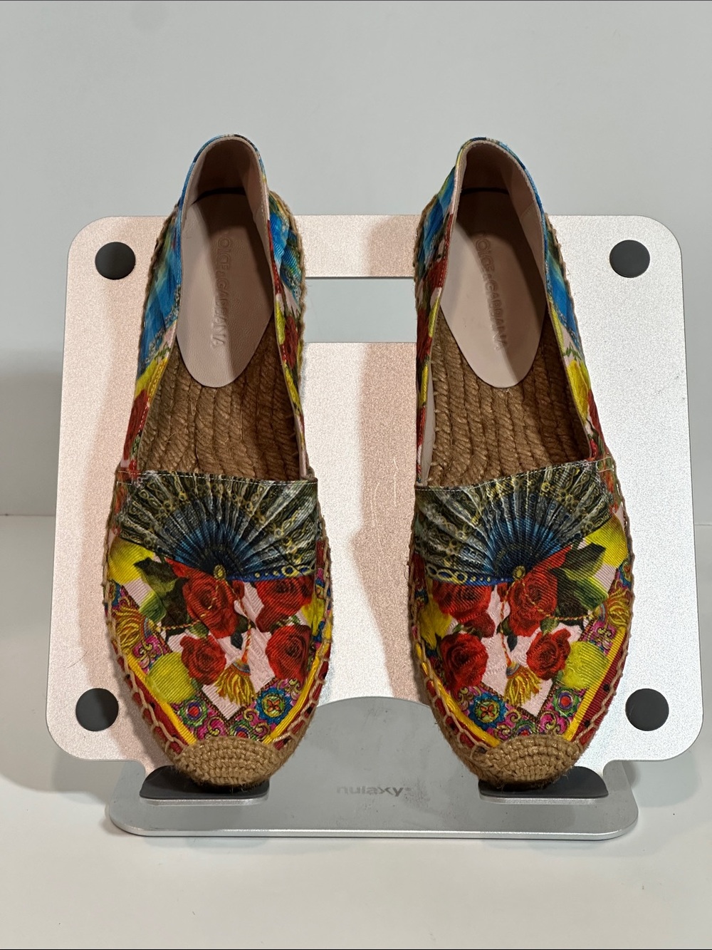 Dolce & Gabbana Floral Espadrille Flats